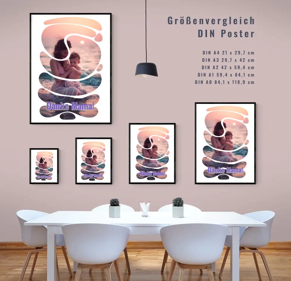 Emotionales Geschenk für die beste Mama! Gestalte jetzt dein personalisiertes Poster.