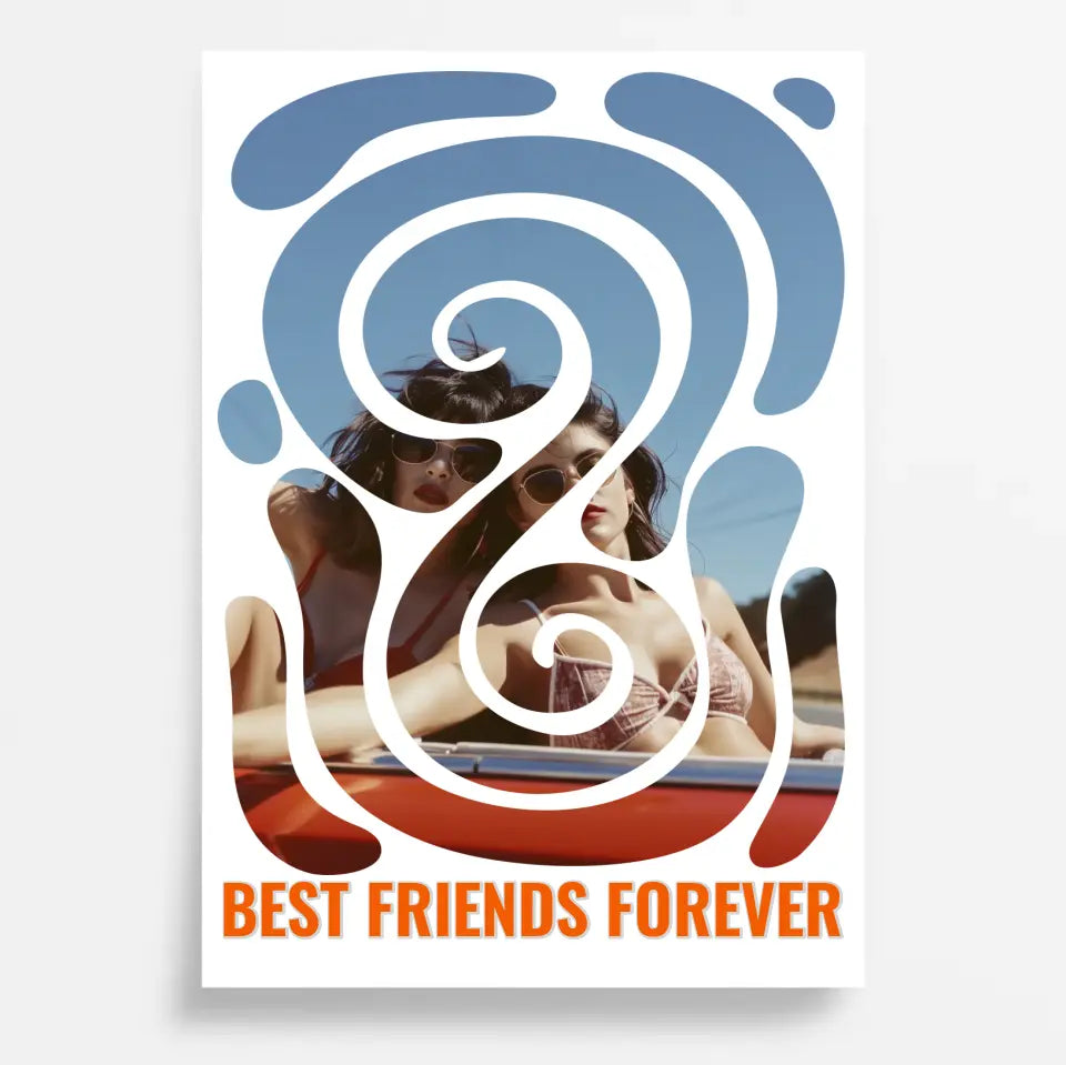 Best Friends Forever: Personalisiertes Poster als perfektes Geschenk für deine beste Freundin!