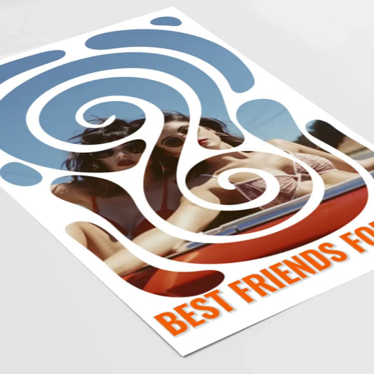 Best Friends Forever: Personalisiertes Poster als perfektes Geschenk für deine beste Freundin!