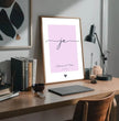 'ja' zur Hochzeit - dein personalisiertes Poster: Unvergessliche Erinnerungen mit Namen und Datum festhalten - posterfolio.de