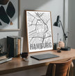 Einzigartiges Geschenk: Personalisiertes Landkartenposter mit individuellem Ortsnamen gestalten!