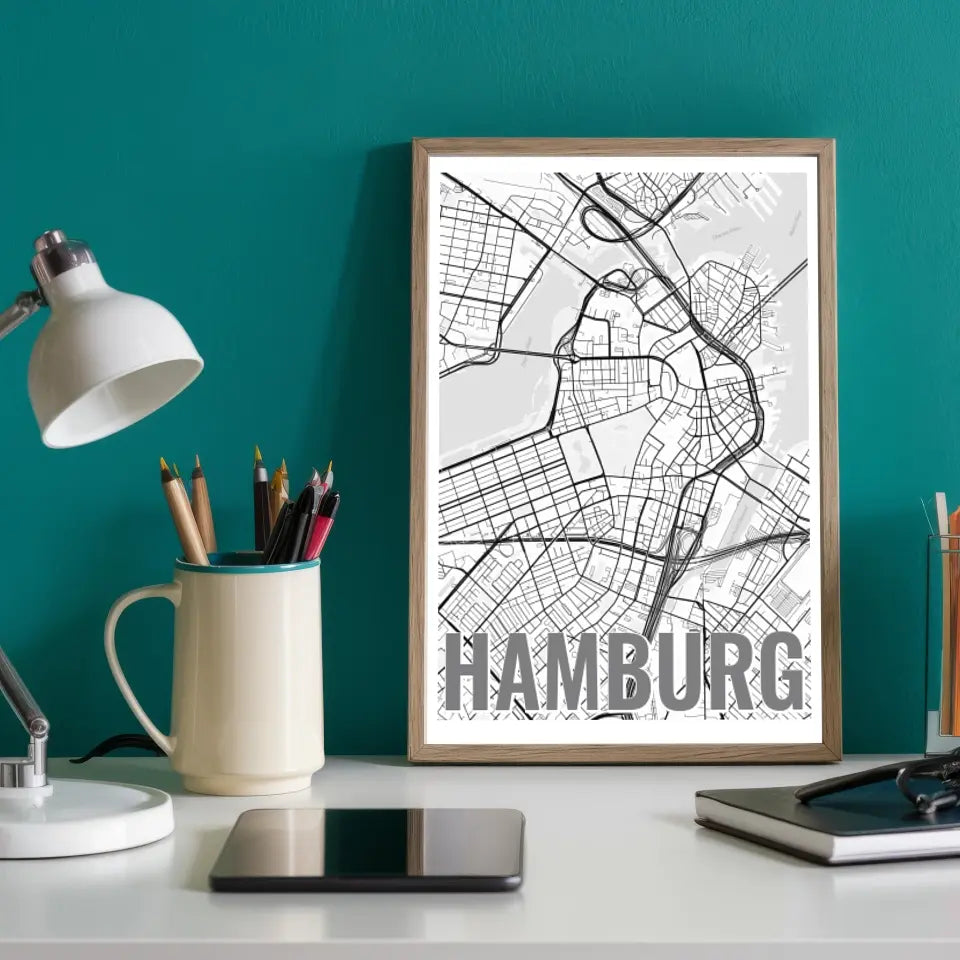 Einzigartiges Geschenk: Personalisiertes Landkartenposter mit individuellem Ortsnamen gestalten!