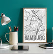 Einzigartiges Geschenk: Personalisiertes Landkartenposter mit individuellem Ortsnamen gestalten!