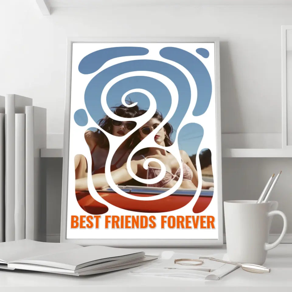 Best Friends Forever: Personalisiertes Poster als perfektes Geschenk für deine beste Freundin!