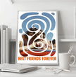 Best Friends Forever: Personalisiertes Poster als perfektes Geschenk für deine beste Freundin!