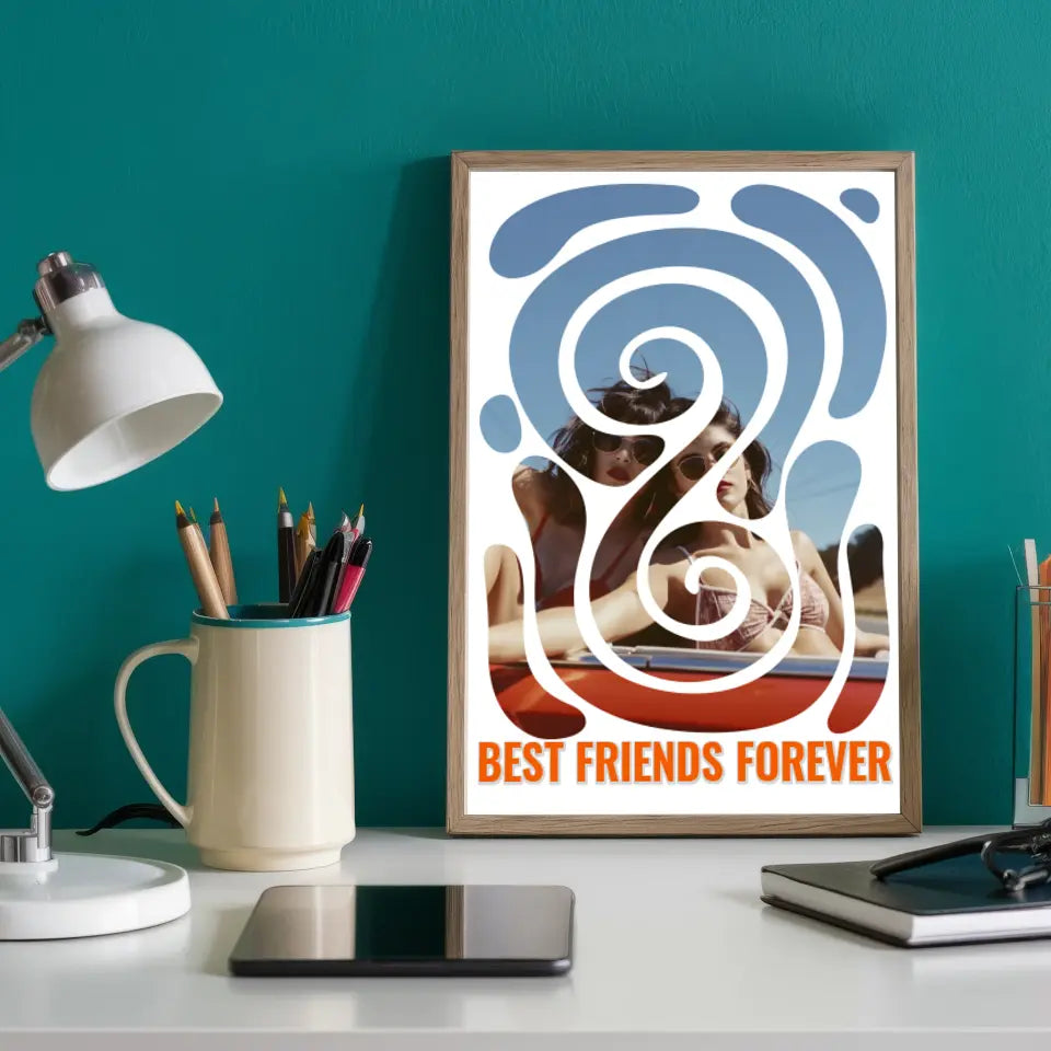 Best Friends Forever: Personalisiertes Poster als perfektes Geschenk für deine beste Freundin!