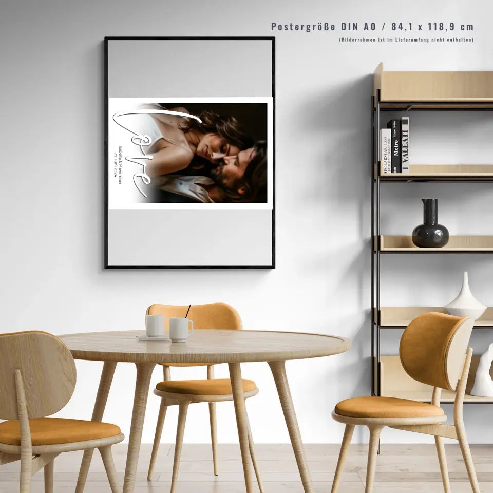 Personalisiertes ‘Love’ Poster zur Hochzeit