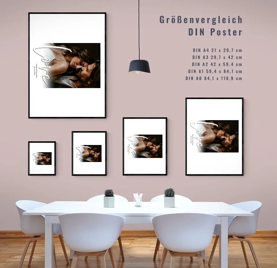 Personalisiertes ‘Love’ Poster zur Hochzeit