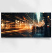 Erlebe die Metropole: Panoramabild der nächtlichen Stadtszene - posterfolio.de