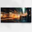 Erlebe die Metropole: Panoramabild der nächtlichen Stadtszene - posterfolio.de