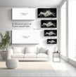 Kraftvolle Panoramabilder kaufen: Stürmische Meereswellen in Schwarzweiß - posterfolio.de