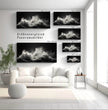 Kraftvolle Panoramabilder kaufen: Stürmische Meereswellen in Schwarzweiß - posterfolio.de