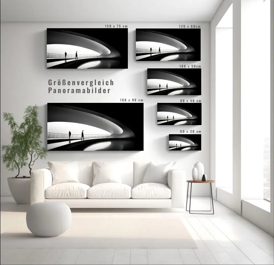 Futuristisches Architekturpanorama - Gestalte deinen Raum neu mit unseren Panoramabildern!