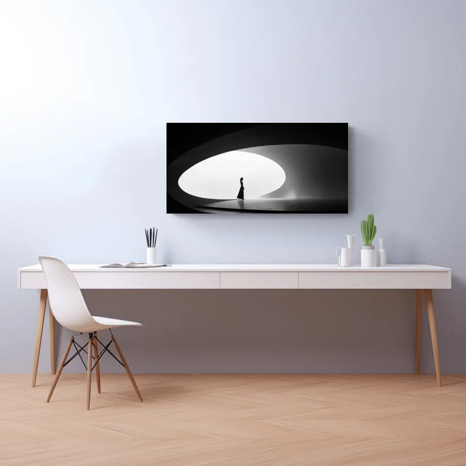 Einzigartiges Panorama-Wandbild für eine minimalistische Ästhetik