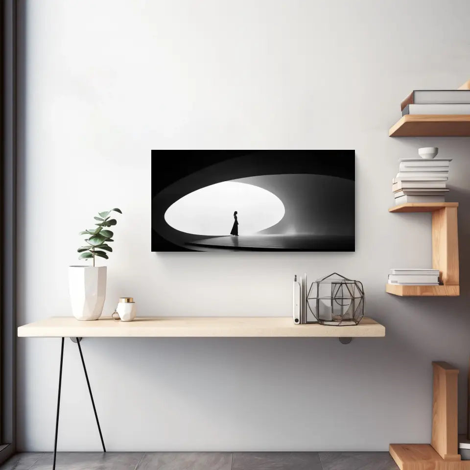 Einzigartiges Panorama-Wandbild für eine minimalistische Ästhetik