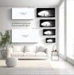 Einzigartiges Panorama-Wandbild für eine minimalistische Ästhetik - posterfolio.de