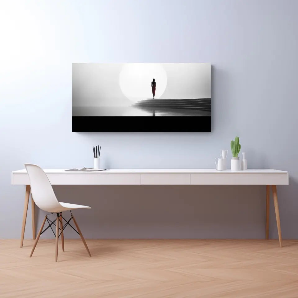 Eleganz der Ruhe: Minimalistische Panorama Wandbilder für Dein Zuhause