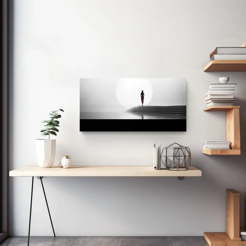 Eleganz der Ruhe: Minimalistische Panorama Wandbilder für Dein Zuhause