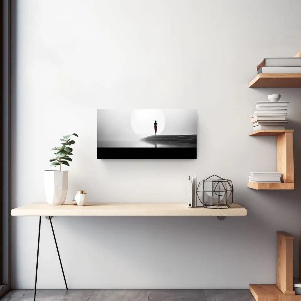 Eleganz der Ruhe: Minimalistische Panorama Wandbilder für Dein Zuhause