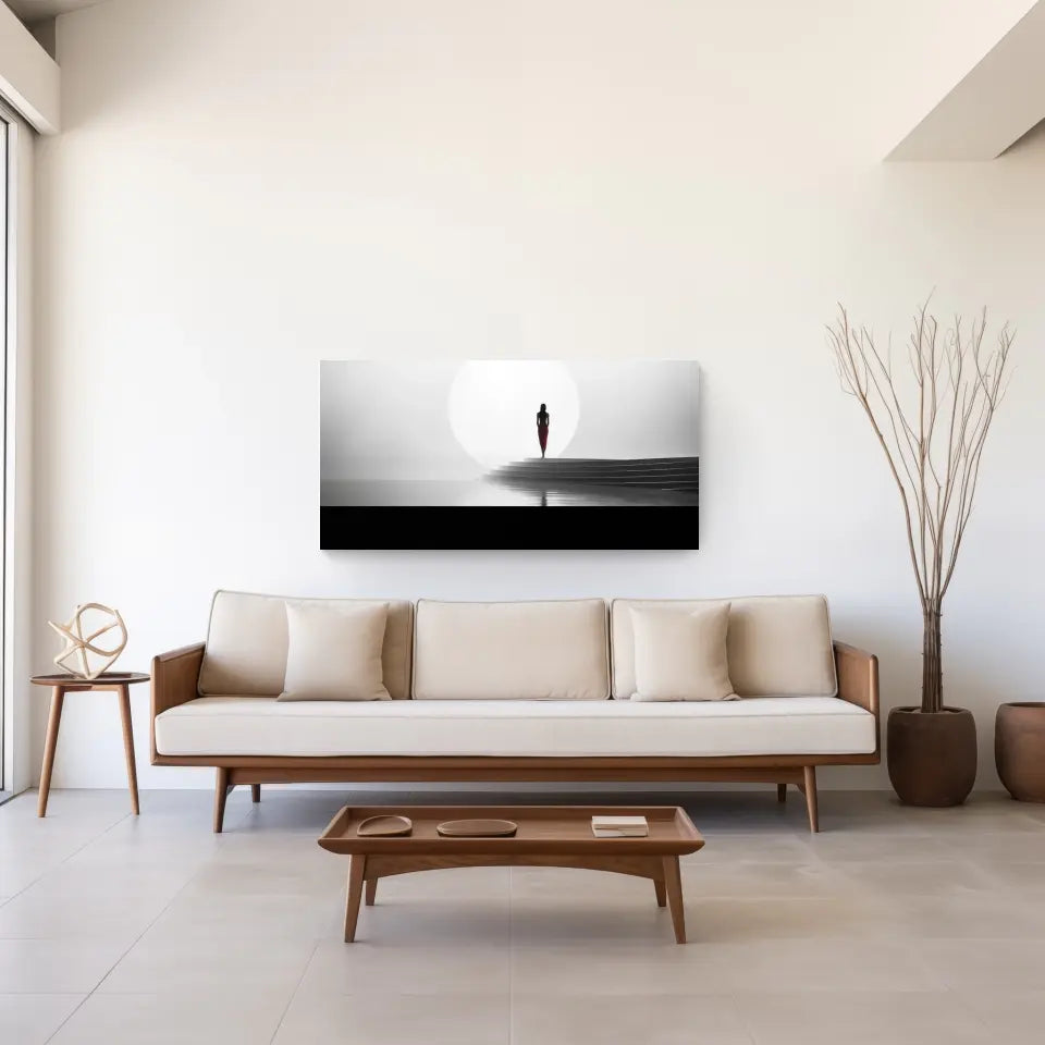 Eleganz der Ruhe: Minimalistische Panorama Wandbilder für Dein Zuhause