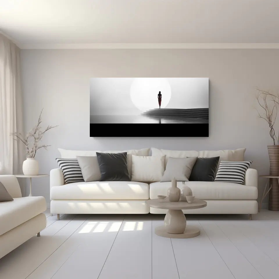 Eleganz der Ruhe: Minimalistische Panorama Wandbilder für Dein Zuhause