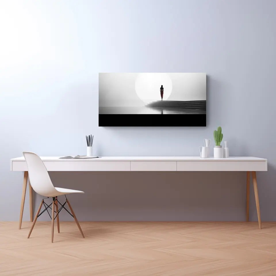 Eleganz der Ruhe: Minimalistische Panorama Wandbilder für Dein Zuhause