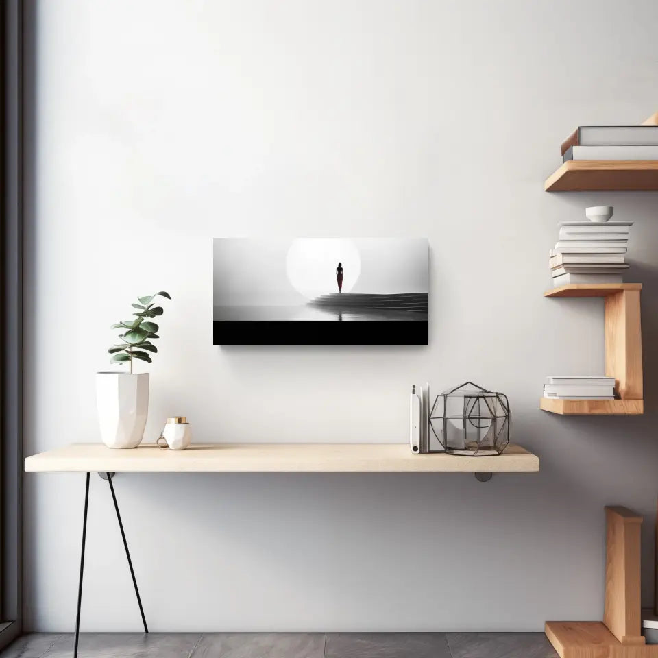 Eleganz der Ruhe: Minimalistische Panorama Wandbilder für Dein Zuhause