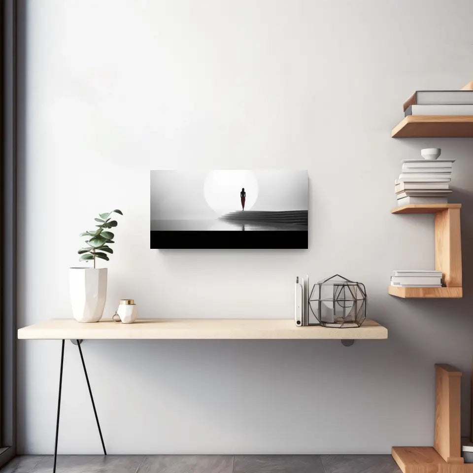 Eleganz der Ruhe: Minimalistische Panorama Wandbilder für Dein Zuhause