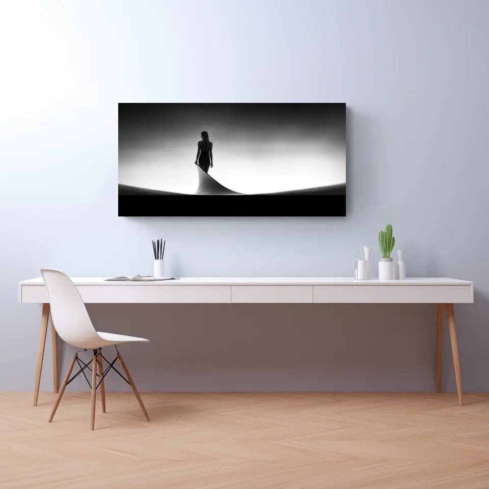 Stille Eleganz: Minimalistische Panorama Wandbilder für Deine Oase der Ruhe