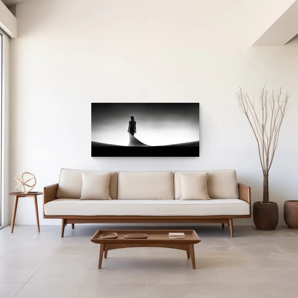 Stille Eleganz: Minimalistische Panorama Wandbilder für Deine Oase der Ruhe