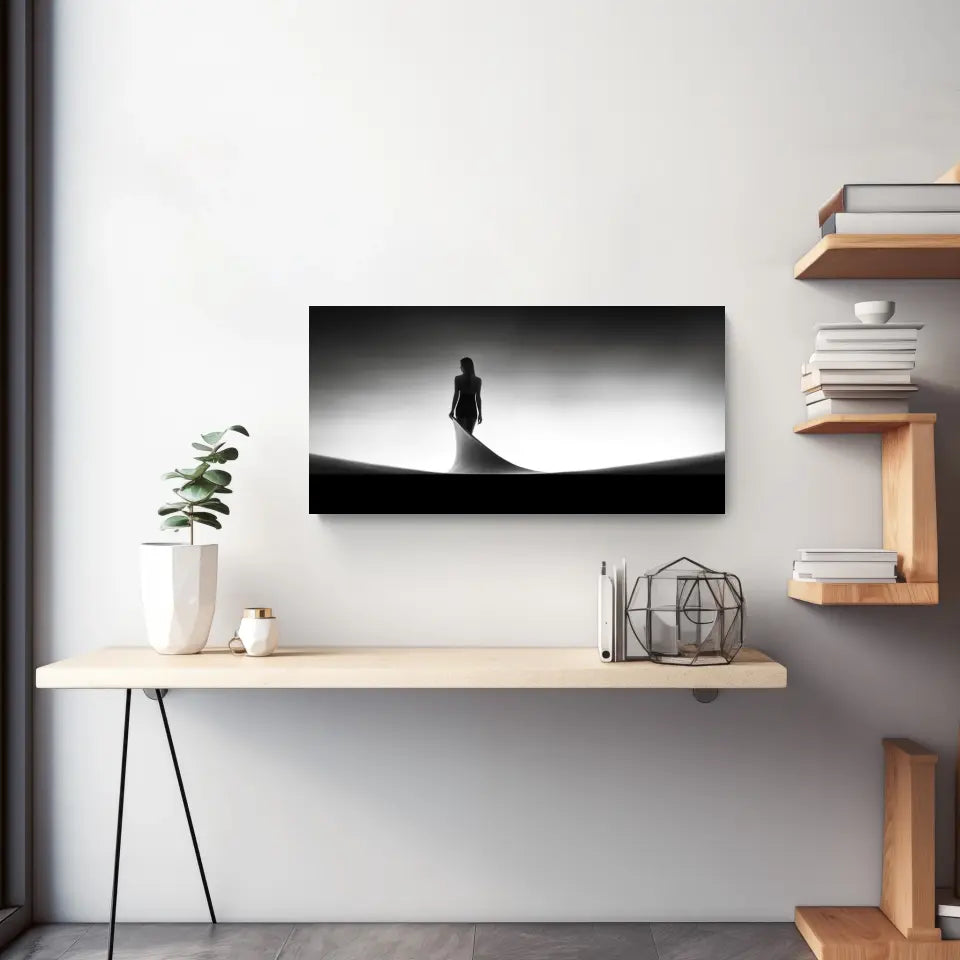 Stille Eleganz: Minimalistische Panorama Wandbilder für Deine Oase der Ruhe