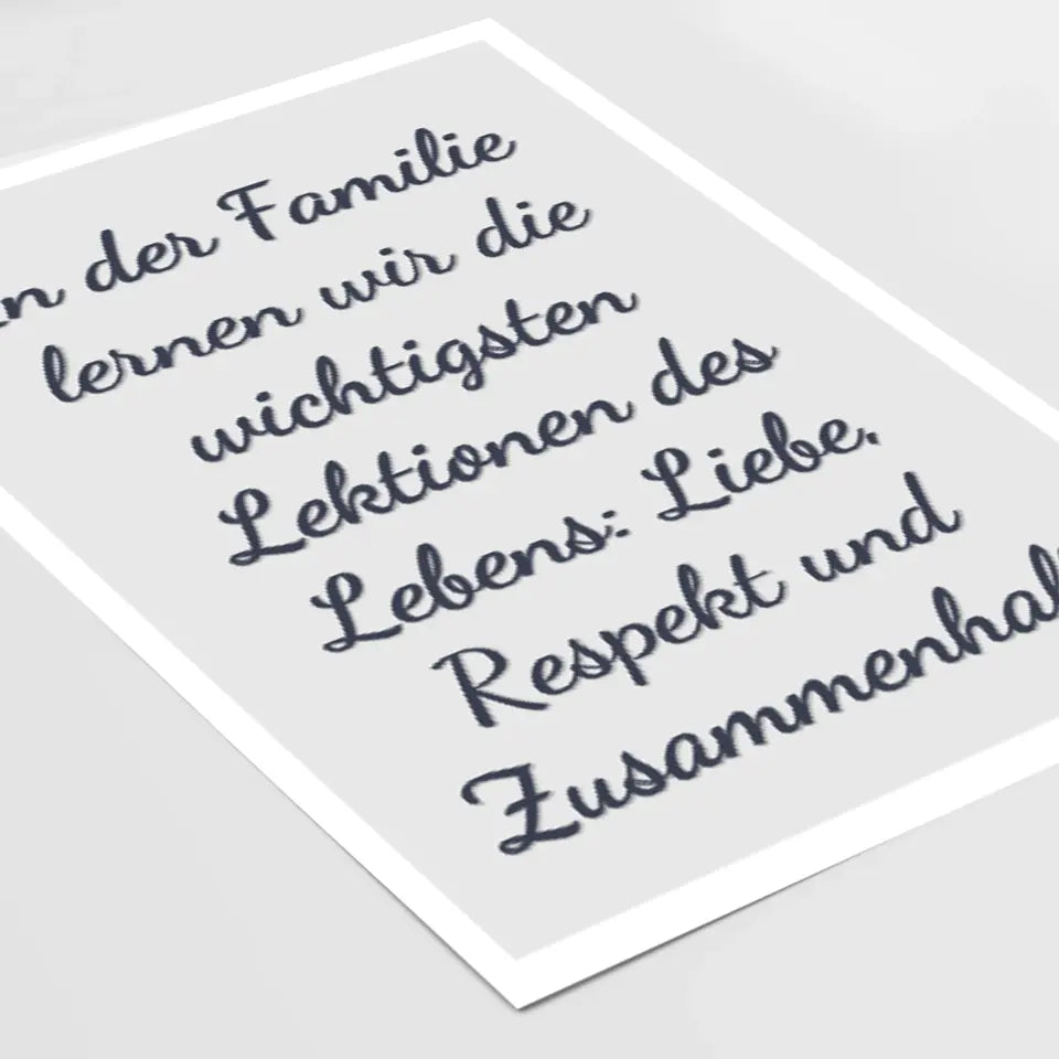 Einzigartiges Familienposter gestalten: Deine persönliche Erinnerung für immer!