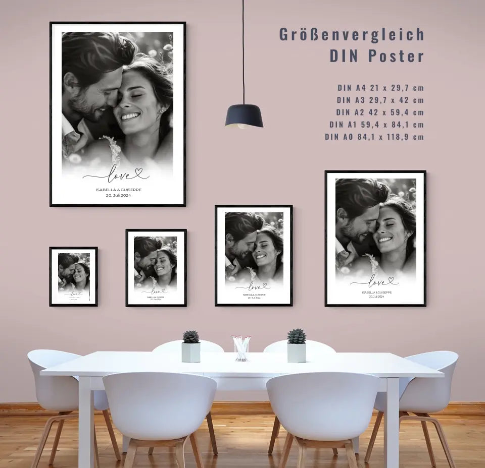 Personalisiertes Poster als individueller Liebesbeweis!