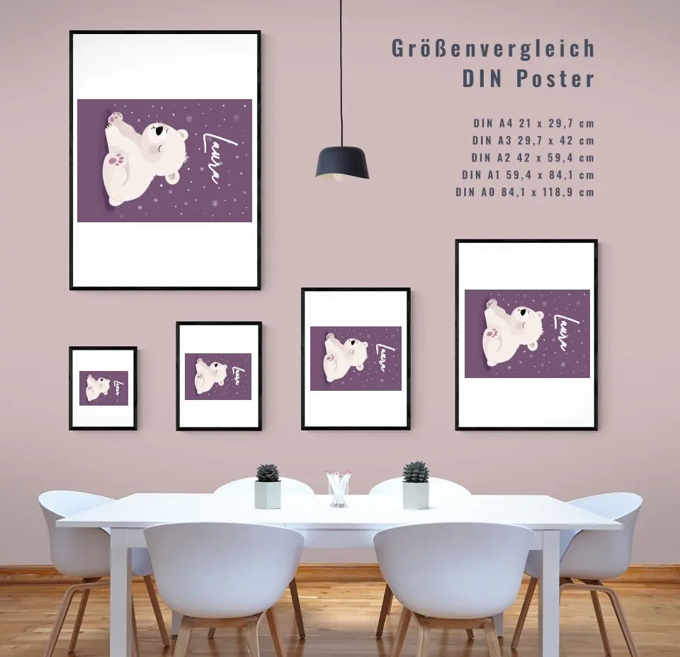 Zauberhaftes Kinderposter: Individuelles Geschenk fürs Kinderzimmer!