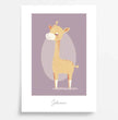 Zauberhaftes Giraffenposter: Dein personalisiertes Kinderzimmer-Highlight! - posterfolio.de
