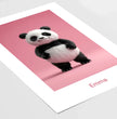 Fröhlicher Panda: Dein personalisiertes Poster für strahlende Kinderzimmer!