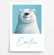 Glücklicher Eisbär: Dein personalisiertes Poster für pure Freude! - posterfolio.de