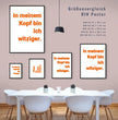 Lustige Sprüche, Dein Design: Gestalte Dein personalisiertes Poster!