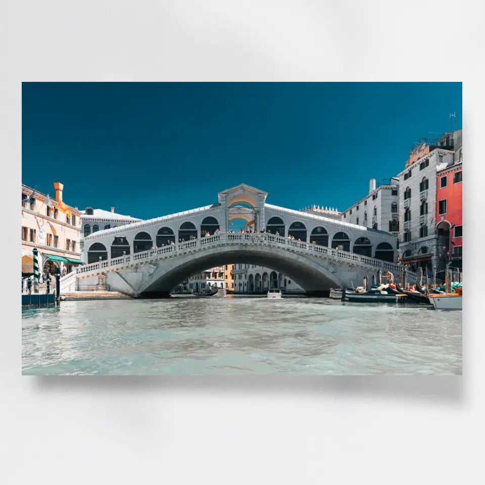 Stilvolles Venedig Wandbild: Rialtobrücke als atemberaubender Blickfang!