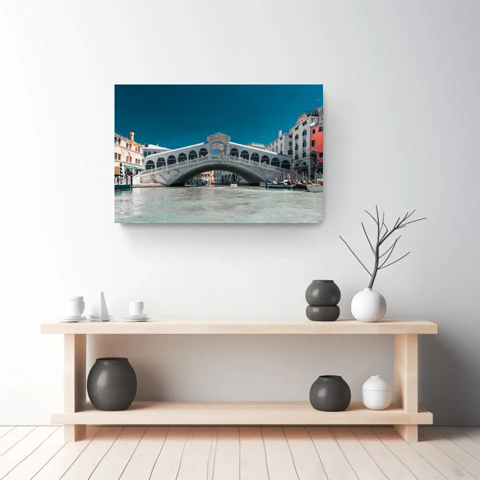 Stilvolles Venedig Wandbild: Rialtobrücke als atemberaubender Blickfang!