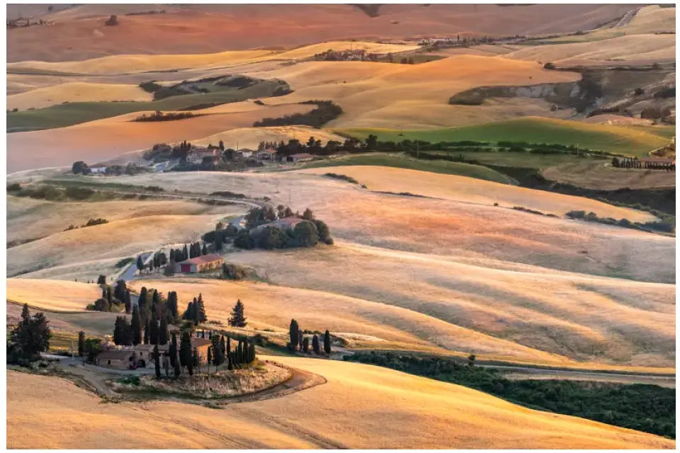 Goldenes Toskana Landschaftsbild Wandbild: Dein Stück Italien für Zuhause!