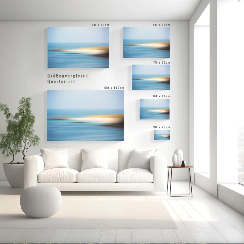 Beeindruckendes Abstraktes Maritimes Wandbild: Der perfekte Blickfang für Dein Zuhause!