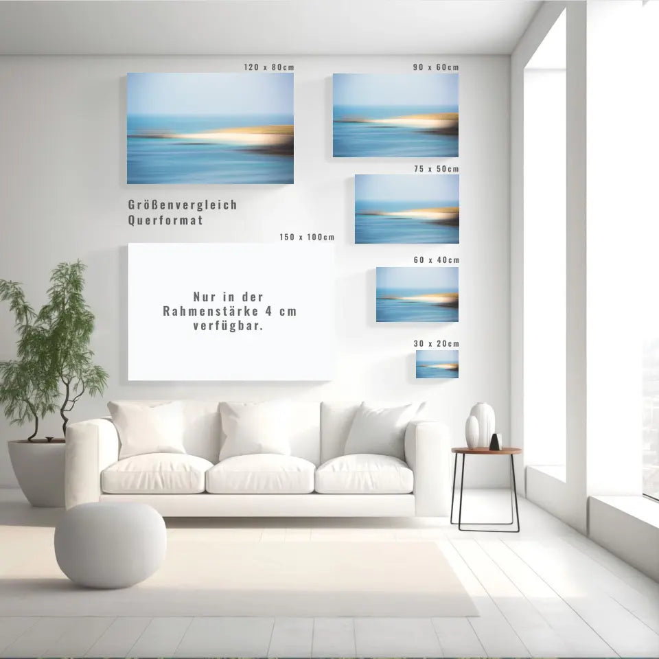 Beeindruckendes Abstraktes Maritimes Wandbild: Der perfekte Blickfang für Dein Zuhause!