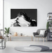 Majestätisches Großglockner Wandbild: Dein alpiner Blickfang in Schwarz-Weiß! - posterfolio.de
