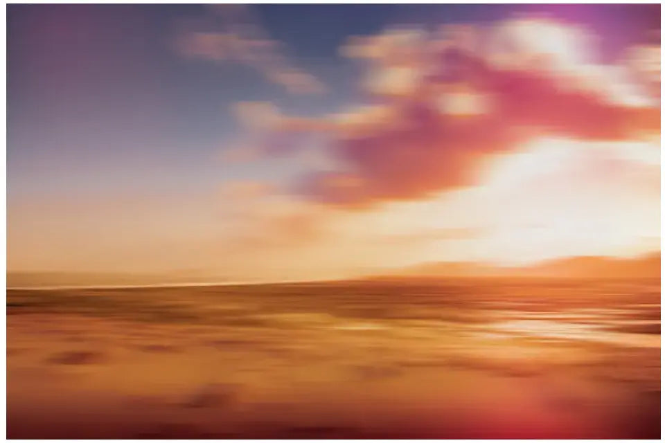 Abstraktes Wandbild Florianópolis: Brasilianische Strandlandschaft zum Sonnenuntergang