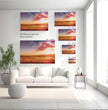 Abstraktes Wandbild Florianópolis: Brasilianische Strandlandschaft zum Sonnenuntergang - posterfolio.de