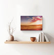 Abstraktes Wandbild Florianópolis: Brasilianische Strandlandschaft zum Sonnenuntergang - posterfolio.de