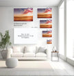 Abstraktes Wandbild Florianópolis: Brasilianische Strandlandschaft zum Sonnenuntergang - posterfolio.de
