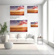 Abstraktes Wandbild Florianópolis: Brasilianische Strandlandschaft zum Sonnenuntergang - posterfolio.de
