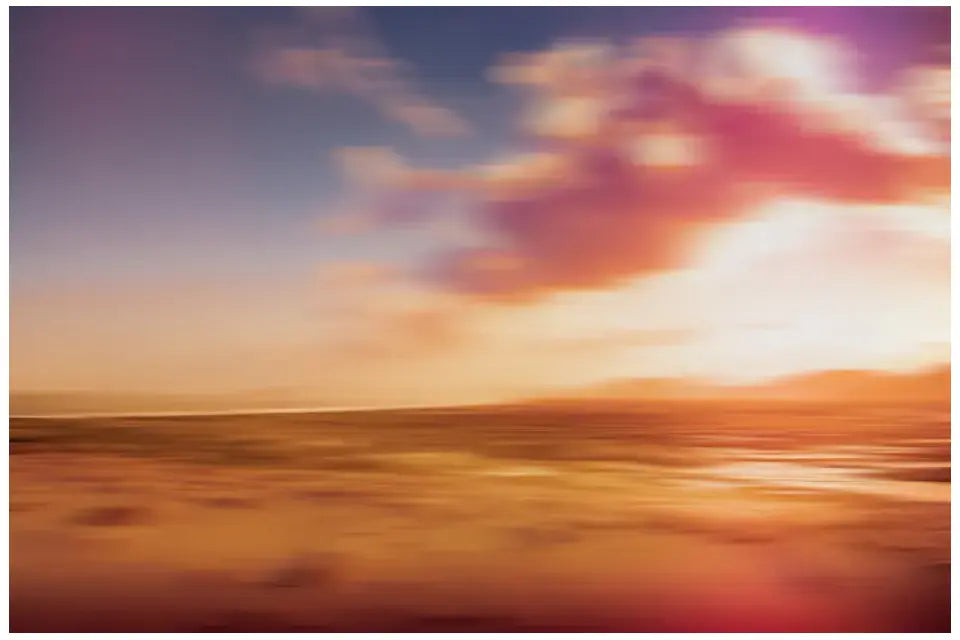 Abstraktes Wandbild Florianópolis: Brasilianische Strandlandschaft zum Sonnenuntergang